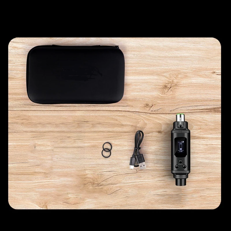 Rechargeable Dynamic Microphone Preamplifier LCD Screen 12DB-39DB Built-In Rechargeable Amplifier For SM58