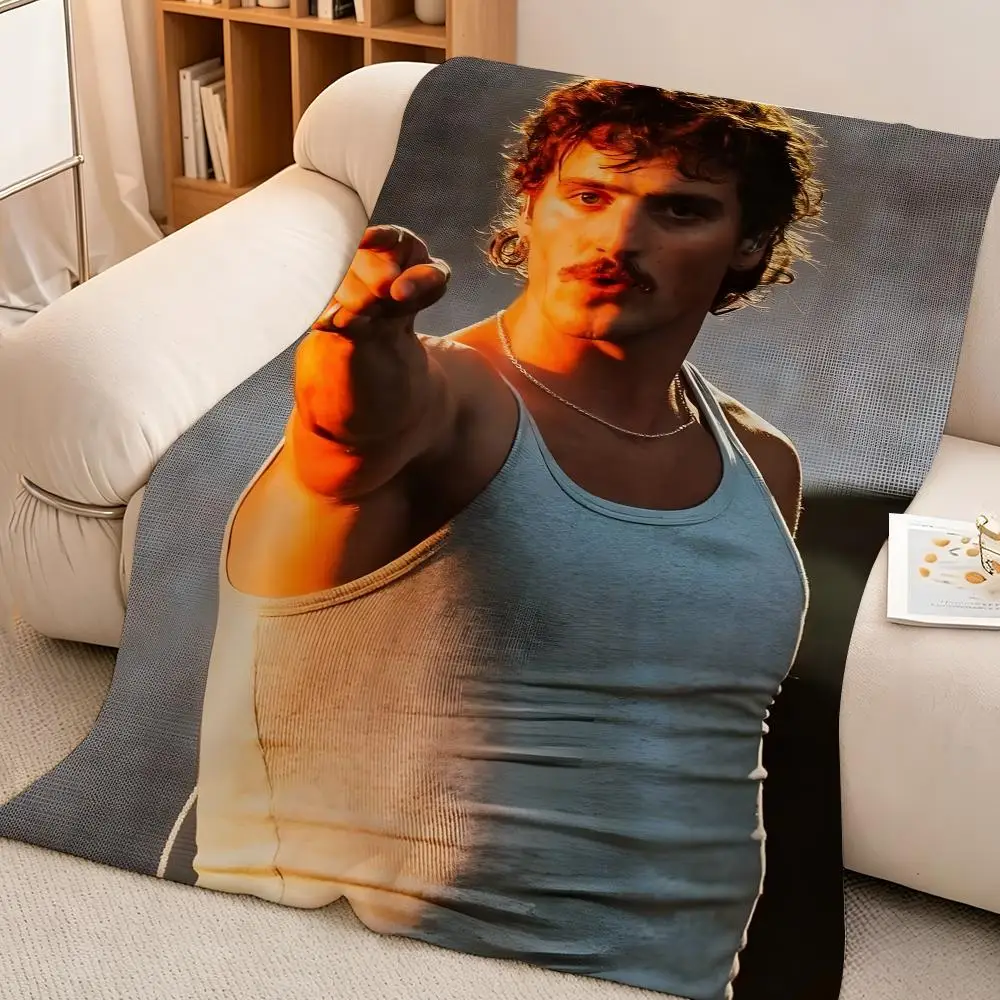 Music B-Benson B-Boone Throw hot High-Density Short Plush Blanket Soft Skin-Friendly for Sofa Nap Air-Conditioned Room