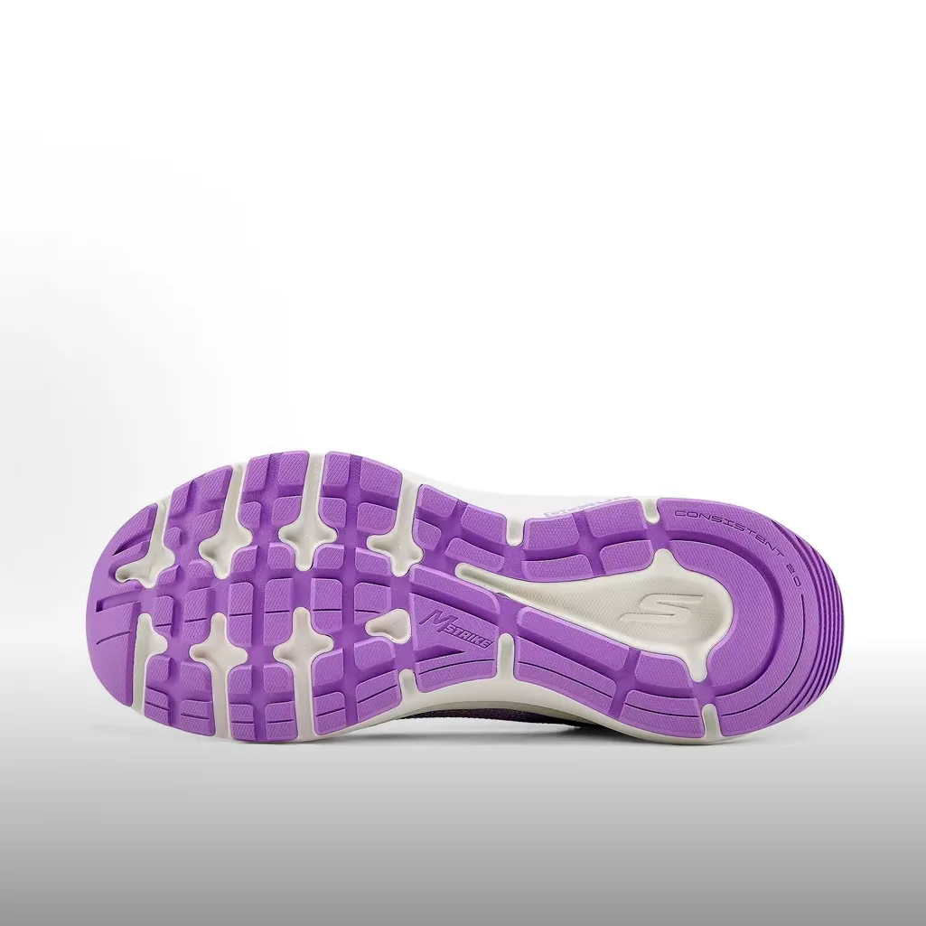 حذاء Skechers Go Run Consistent 2.0 Alpine مريح وبسيط ومتعدد الاستخدامات مع توسيد وتهوية للنساء