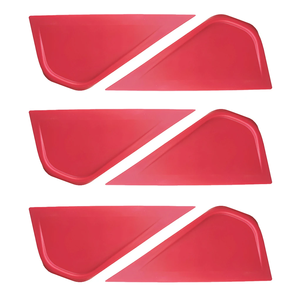 

6PCS Car Vinyl Wrap Film Stick Squeegee Scraper Carbon Fiber Sticker Wrapping Aid Tool Window Tint Clean Vinyl Applicator A31R