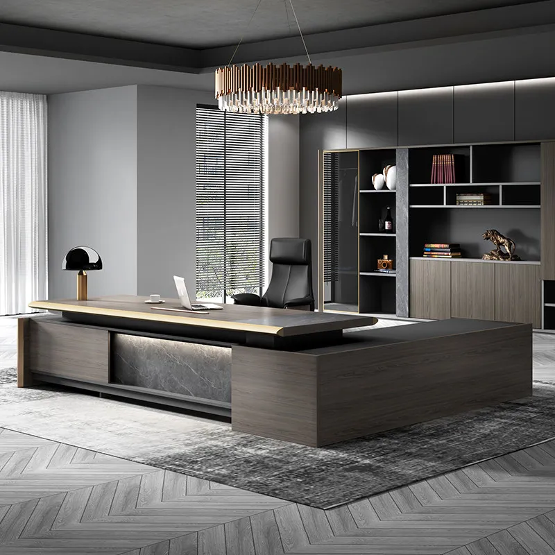 

Многофункциональный роскошный компьютерный стол Boss: современный элегантный офисный стол, мебель для рабочего кабинета