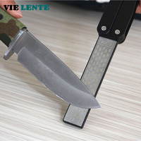 Double Sided Outdoor Camp Sharpener Folded Pocket Diamond Stone Kitchen Tool Knife Sharpening Tungsten Steel Grinding Whetstone