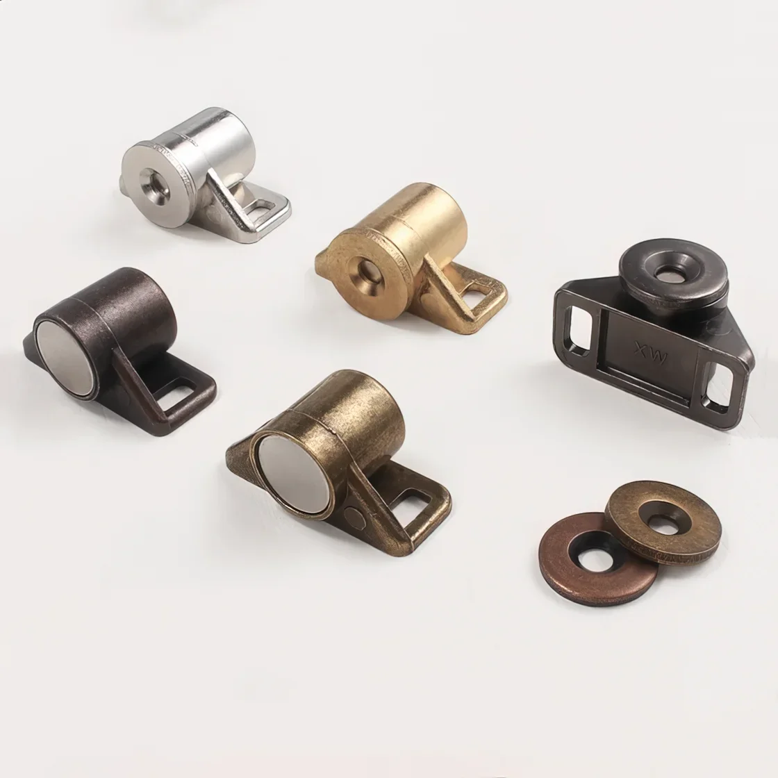 1pc Magnet Cabinet Door Catch Strong Magnetic Door Stopper w/screw Alloy Drawer CLoser Gold Bronze Silver Black Latch 35*19mm