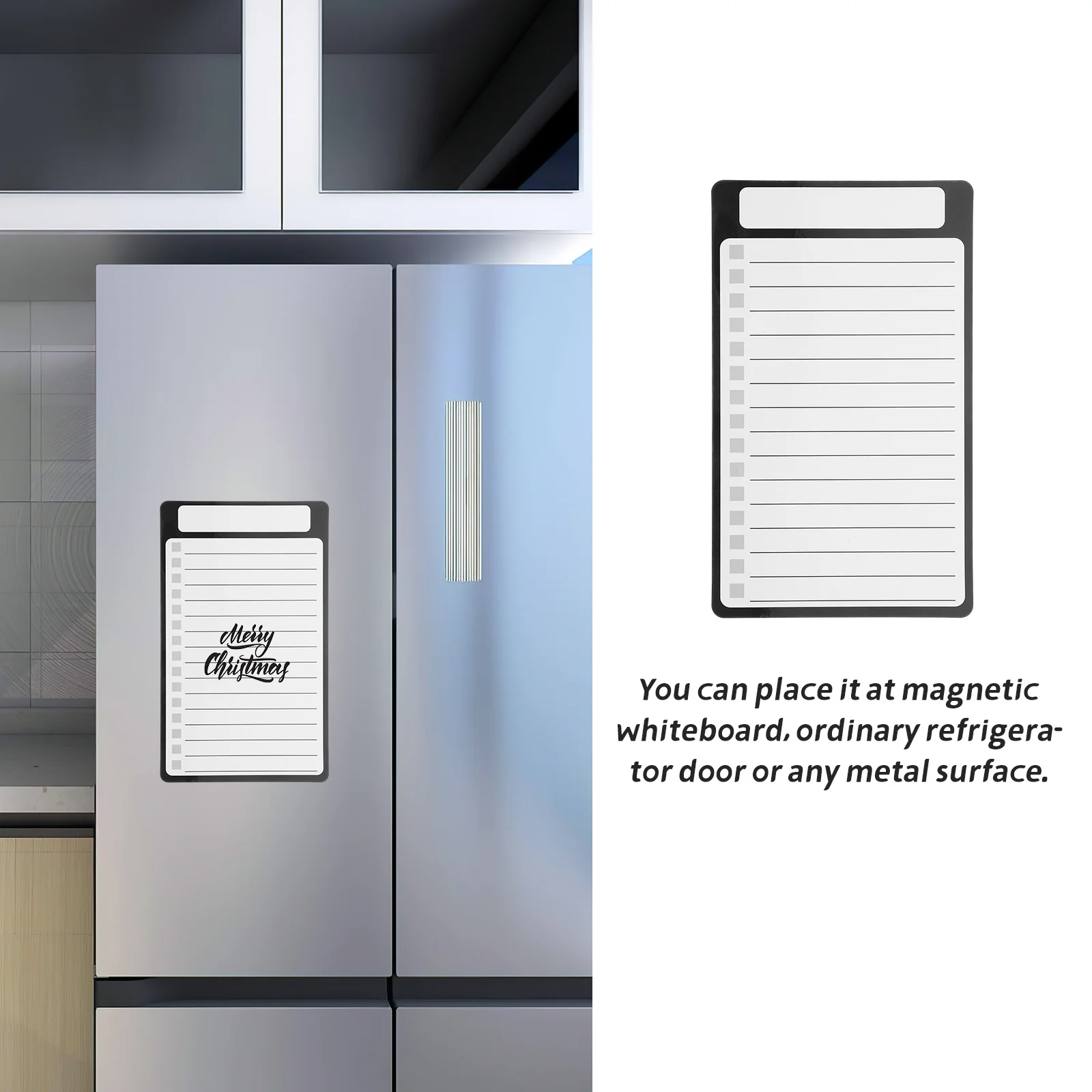 المفكرة المغناطيسية للثلاجة، قائمة التسوق، مادة الحيوانات الأليفة، الكتابة السلسة، المكتب المنزلي، تستخدم للقيام بقائمة السبورة البيضاء