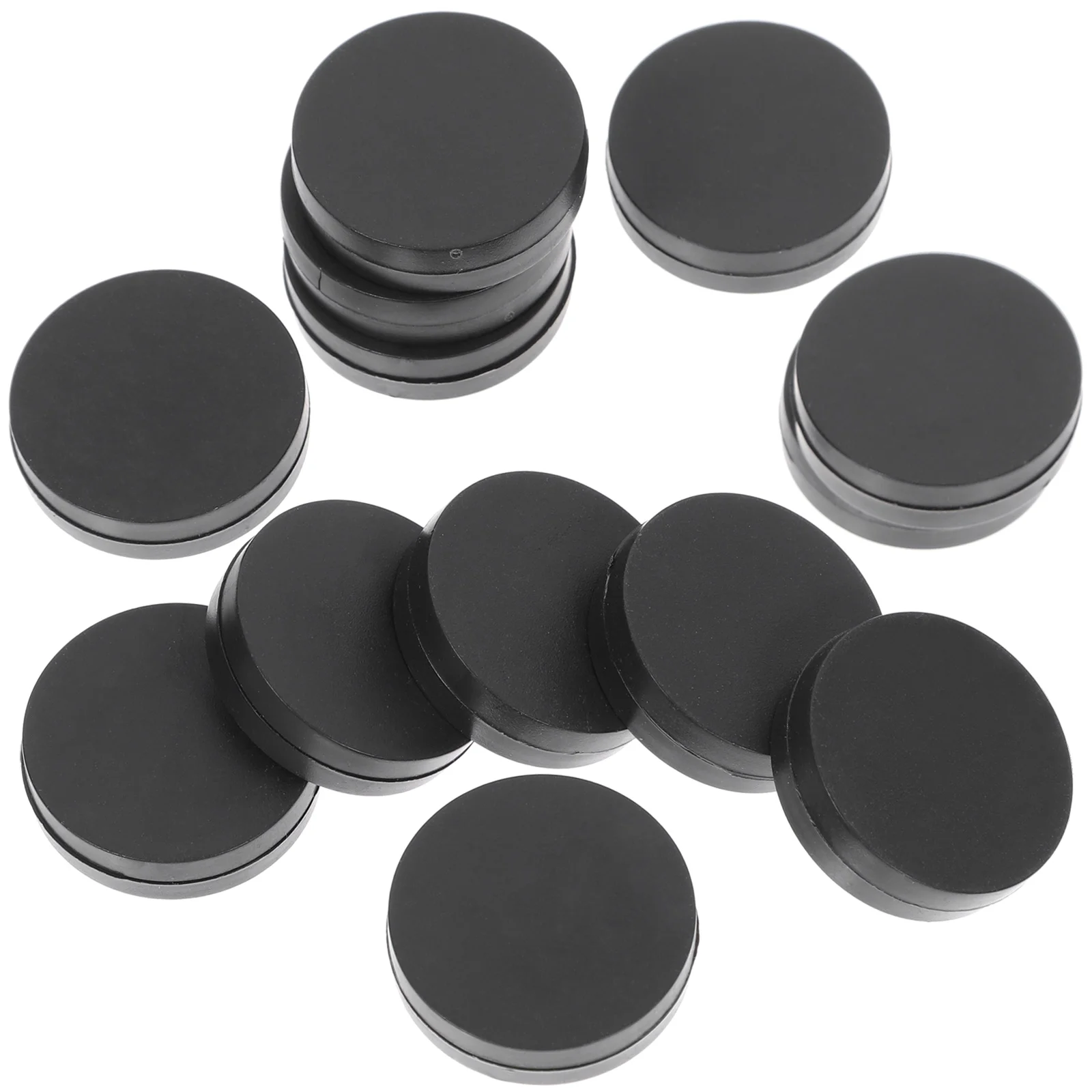 

30 Pcs Replace Game Pieces Backgammon Black Plastic Accessory Classic Board Games