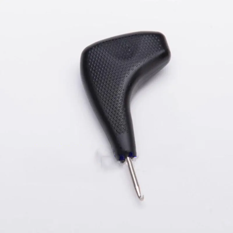 Stainless steel needle, ergonomic non-sliding grip - Mini hook badminton racket skewers tool