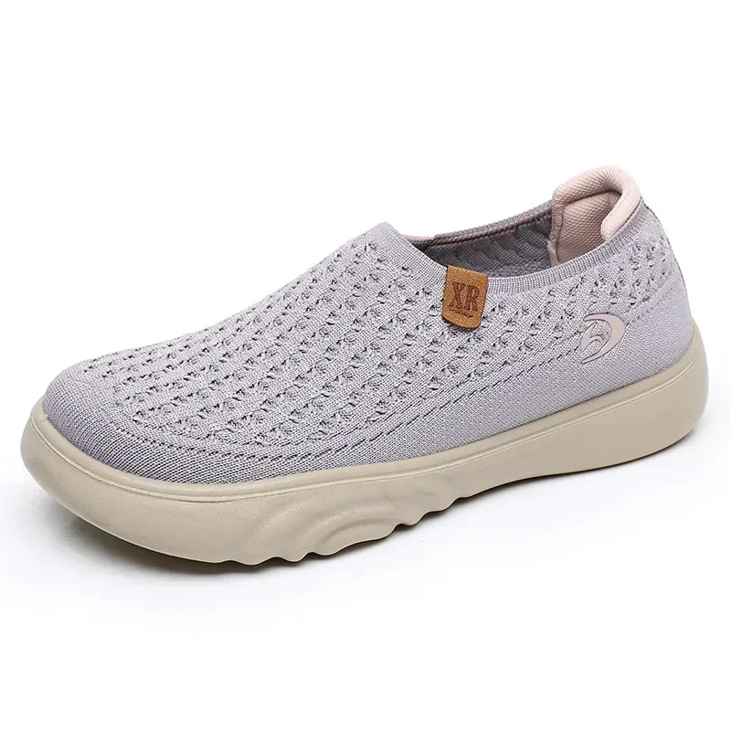 2025 New Woman Vulcanize Shoes Autumn Round Toe Flats Mesh Breathable Ladies Fisherman Shoes Platform Sports Walking Shoes