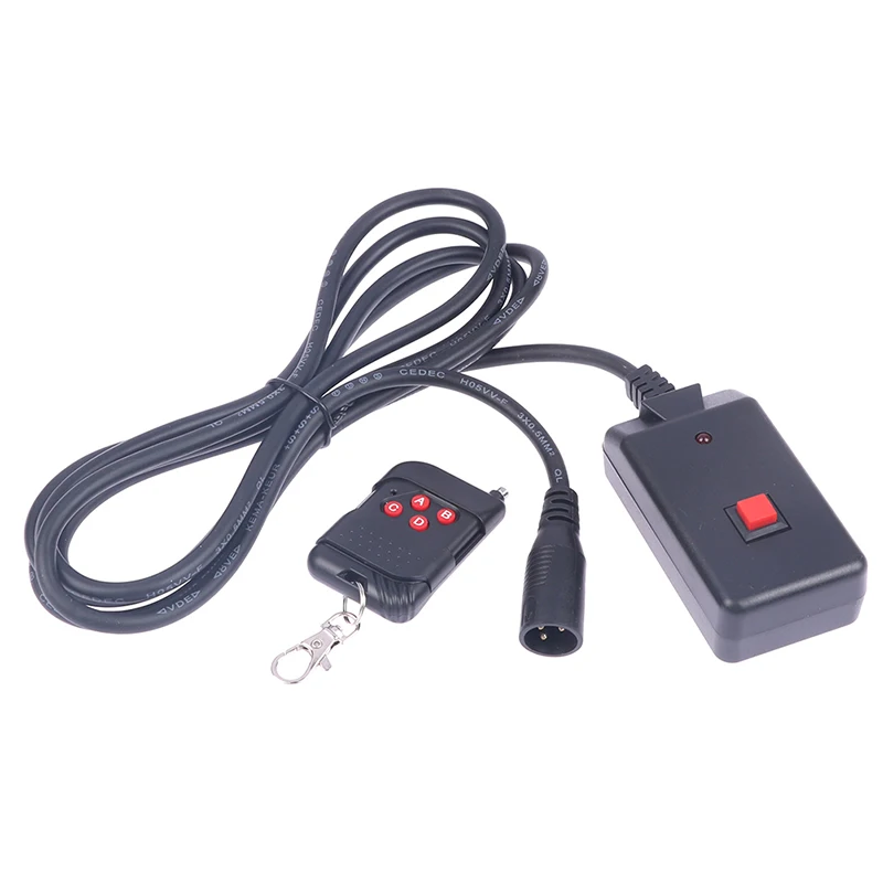 2in1 Wireless Remote Control Line Cable Control Kit 3 Pins XLR For LED Smoke Machine Stage Lighting Effect Ejector Fogger Parts