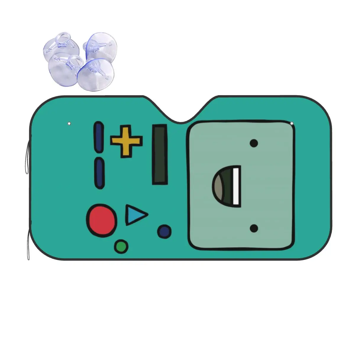 

Adventure Time Anime BMO Sunshade Windscreen Car Front Windshield Window Sun Visor Accessories Covers