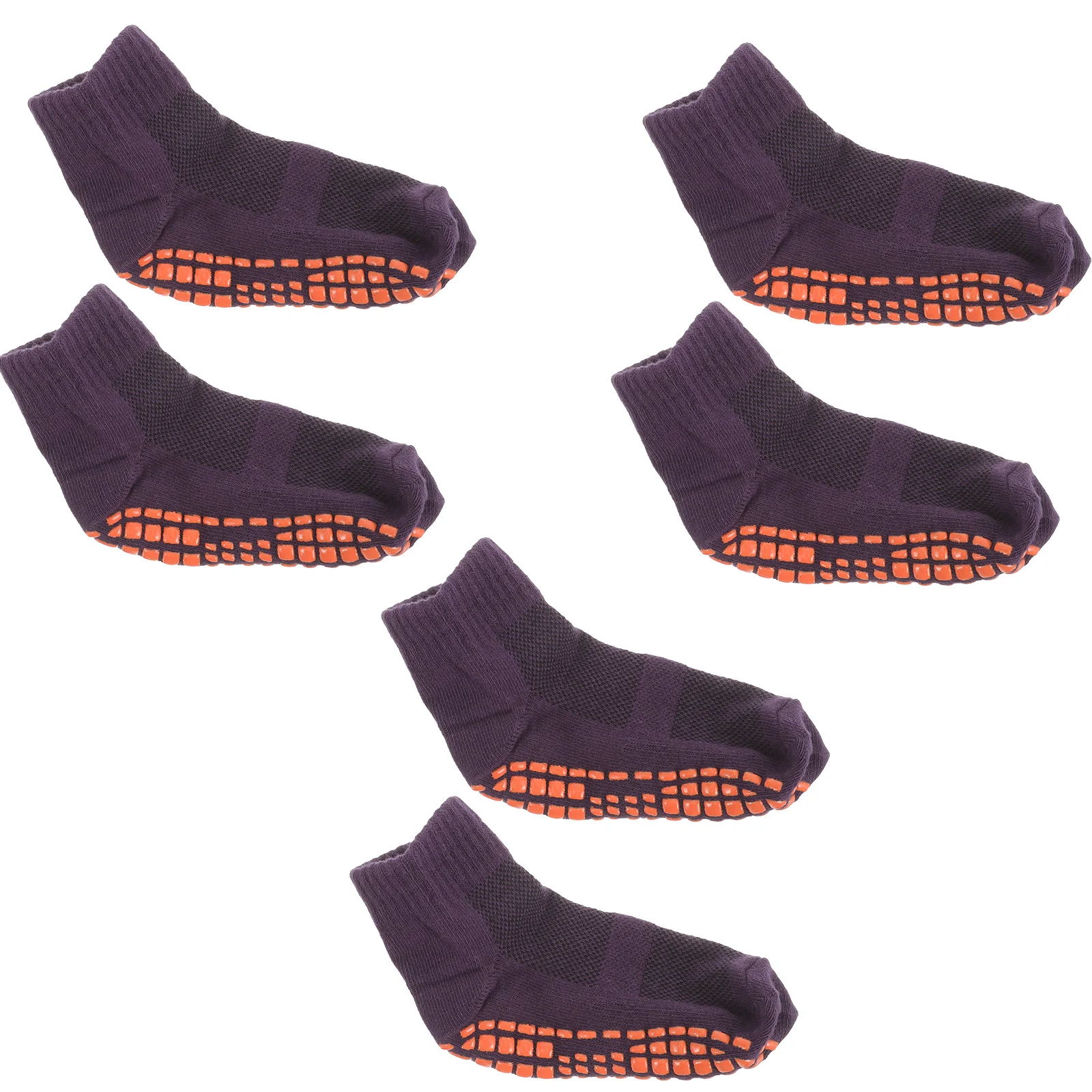 

3Pairs Anti-Slip Floor Socks for Kids Soft Breathable Cotton Non-Slip Sole Design Warm Winter Socks for Indoor Play Trampoline