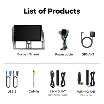 Autorádio Ainavi pro Volvo XC60 2007-2017 LHD bezdrátové Carplay Android Auto multimediální přehrávač GPS Autoaudio HDMI výstup 2 DIN 10 nejlepší prodej Vylepšení audiosystému Volvo XC60 - №10