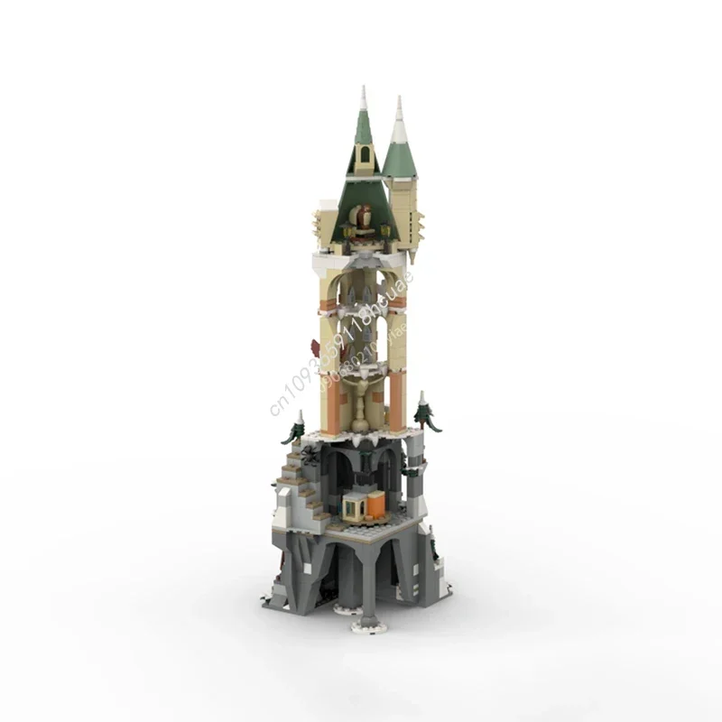 Blocs de construction Moc pour enfants, 670 pièces, école de poudlard, hélicoptère modulaire HP, château de retouche, briques, bricolage pour enfants, cadeaux de noël