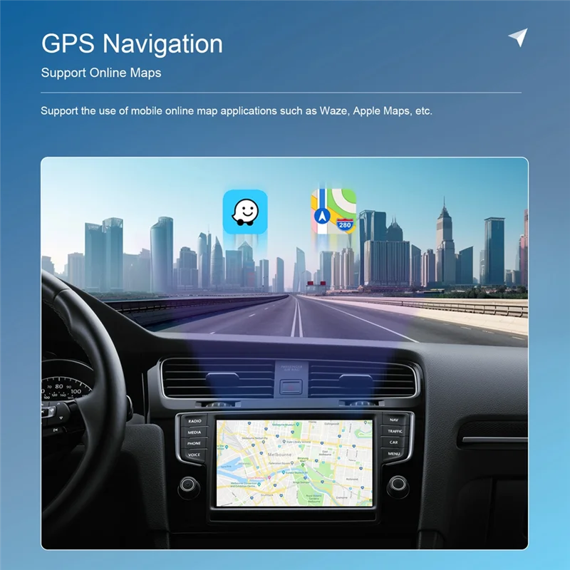 Беспроводной адаптер Carplay SQPP-Effortless Conversion, ключ Type-C/USB, превращается проводным в беспроводе, Plug & Play.