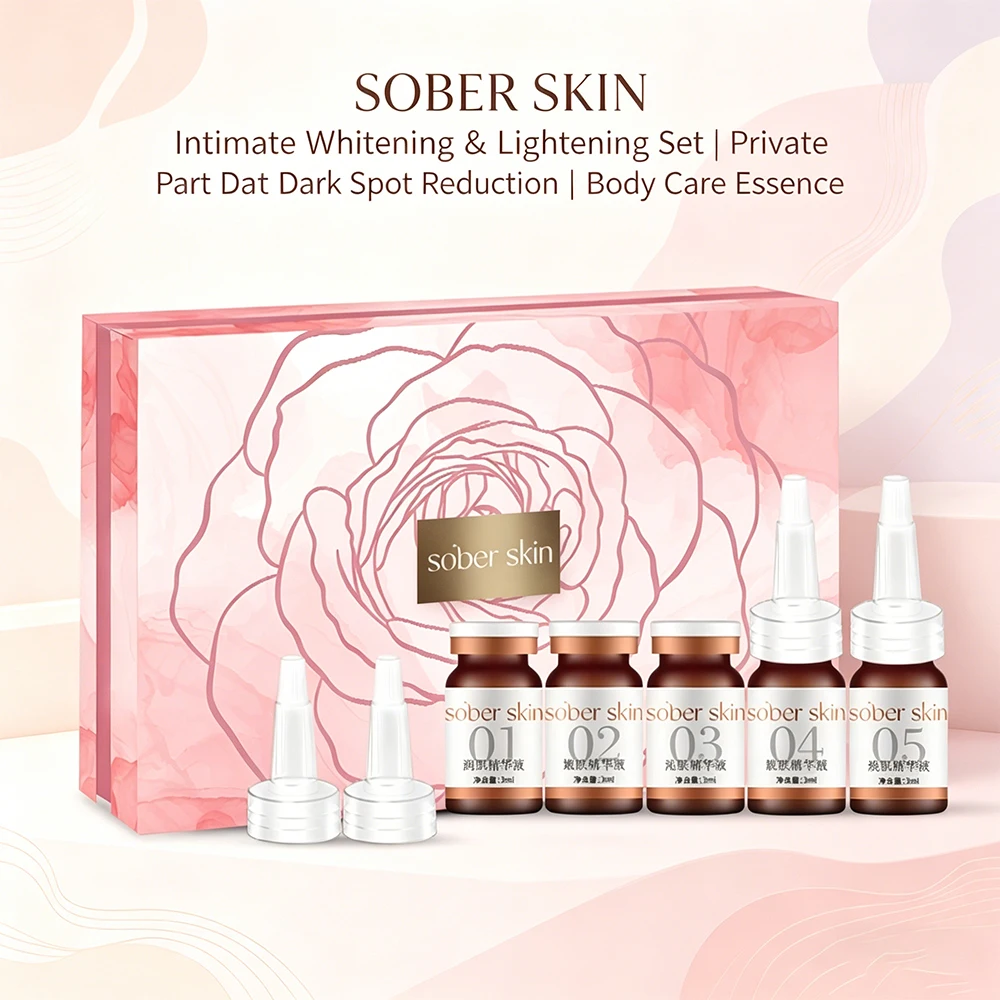 SOBER SKIN Private Skin Care Set Dark Body Brightening Essence Mild Moisturizing and Even Skin Tone