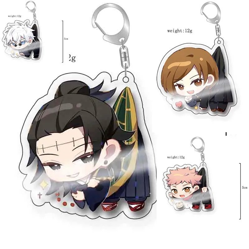 Yuji Itadori Megumi Fujimoto Gojo Satoru Popular Anime Two-dimensional Peripheral Double-sided Acrylic Keychain Backpack Pendant