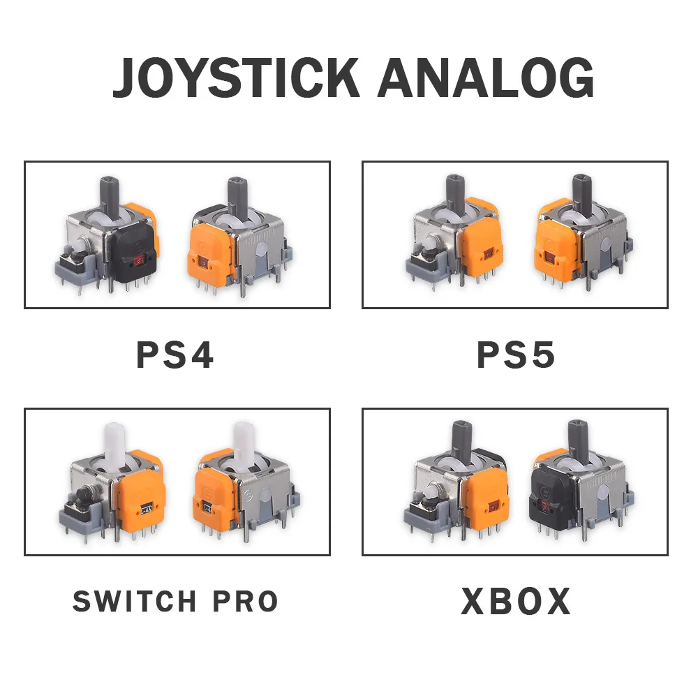 Replacement Hall Effect Joystick 3D Analog Sensor ThumbStick for PS5/PS4/Xbox One/Series Controller Repair Parts Accessory