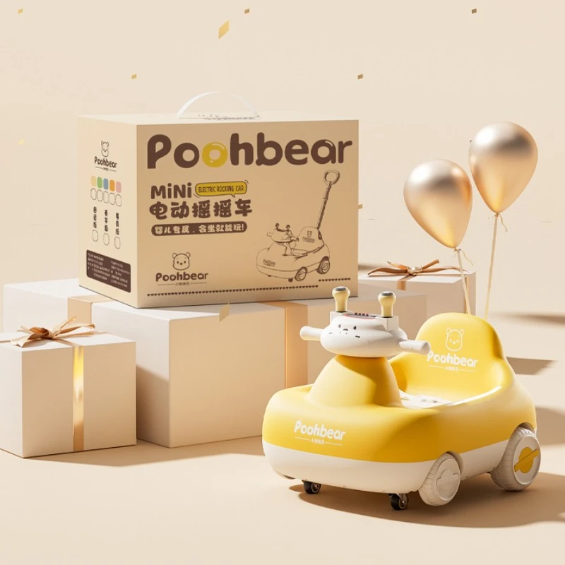 ‌ Wózek dziecięcy w kształcie orzecha 1-3 lata ‌   - 3 tryby zabawki do jazdy z pilotem dla rodziców Chodzik edukacyjny z materiału Eco PP dla małych dzieci