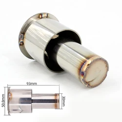 For 51MM Motorcycle Racing Stainless Steel Exhaust Muffler Silence 2 Stroke Pipe
