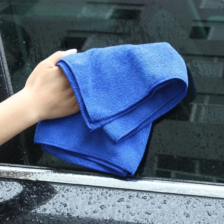 Blue Quick Dry Car Wash Towel Microfibre Wipes Cleaning Auto Car Detailing Soft Large Floor Cloths Wash Towel Duster