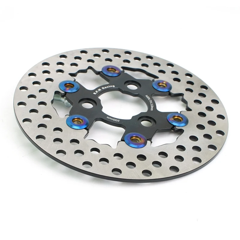 Universal 3 Holes 200mm Motorcycle Brake Rotor Caliper Disc Disk Front Rear Wheel for Scooter Honda Yamaha Suzuki