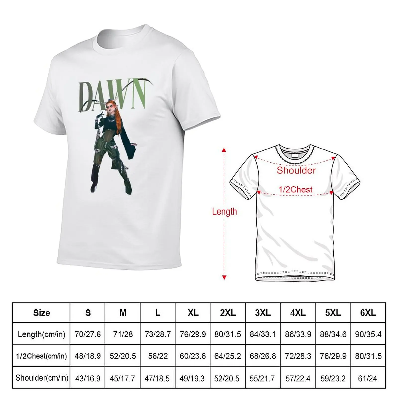 DAWN T-Shirt Soft Casual Short Sleeve Cotton Tee