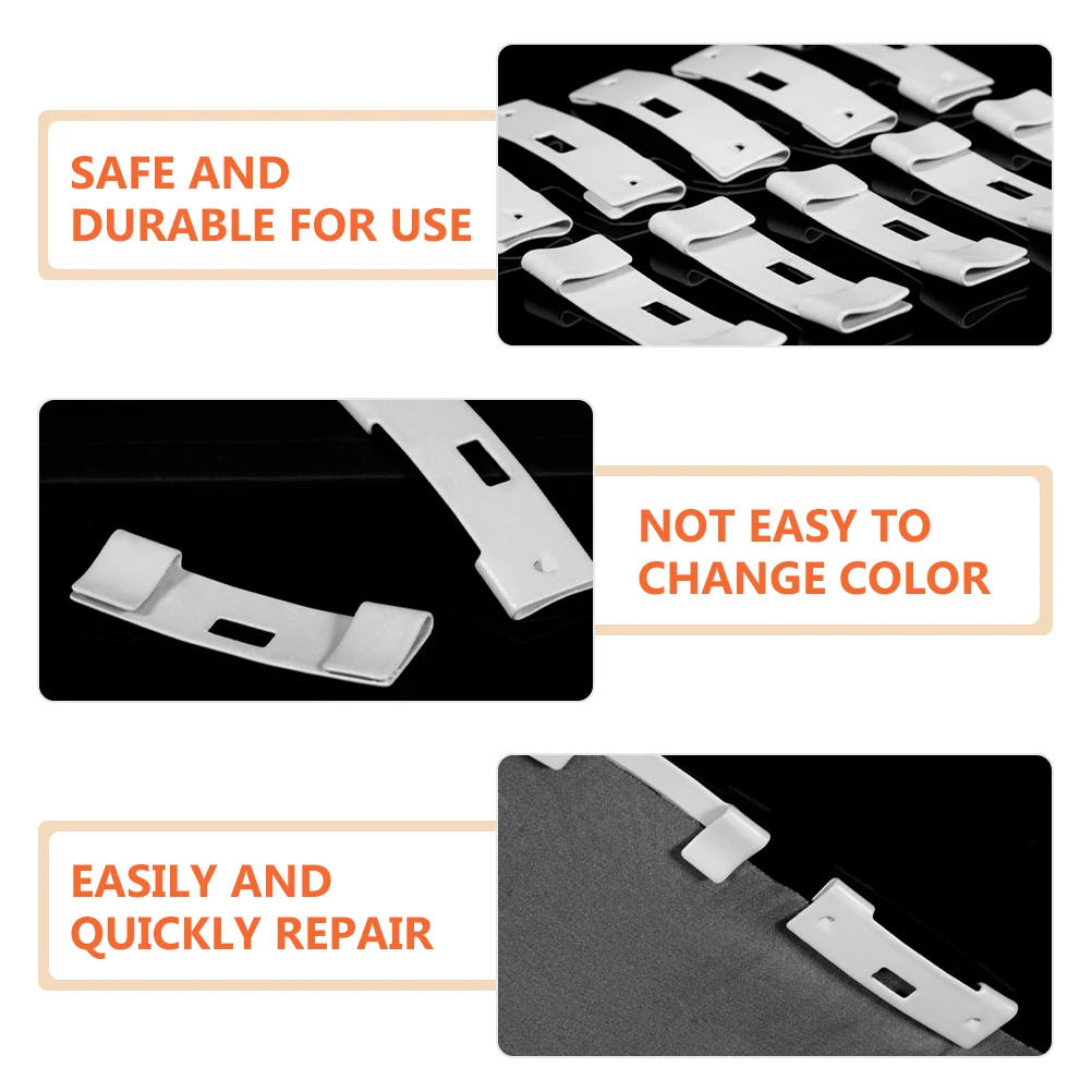 

20pcs Curtain Clips Vertical Blinds Repair Accessories Blind Replacement Slats High Strength Wear Resistant Suitable Most Vanes