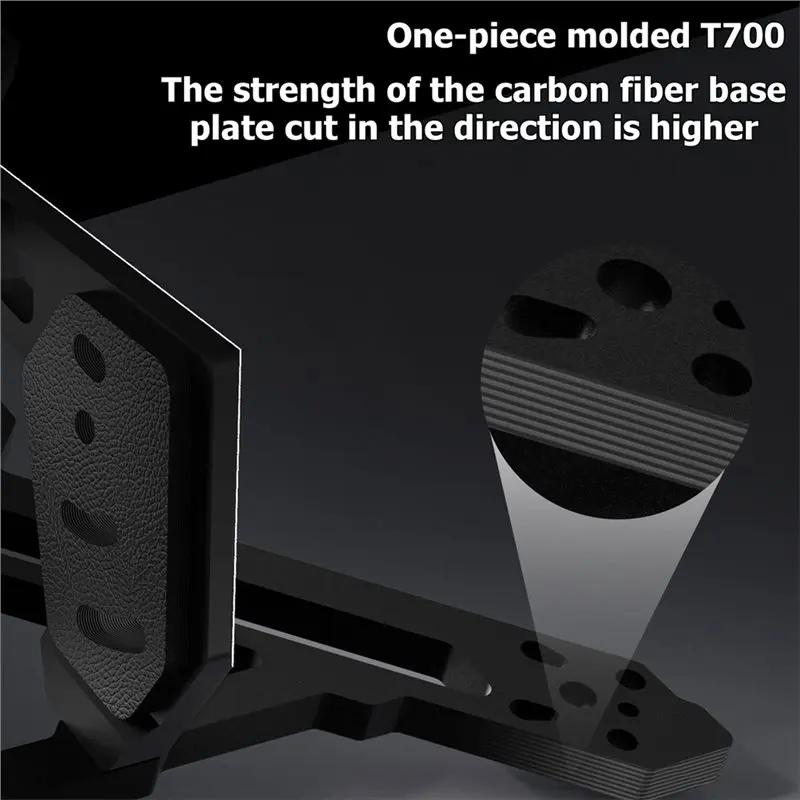 DT98 FPV Drone Frame Kit 115mm, 2inch Carbon Fiber, True X-Type for Freestyle, Supports for DJI O4, Adjustable Battery Holder