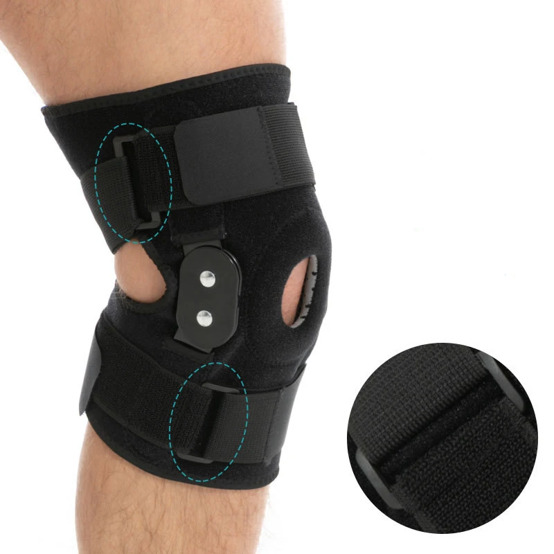 Orthopedic Stabilizer Double Adjustable Bands Compression Medical Hinge Knee Patella Joint Knee Support Brace for Arthritis