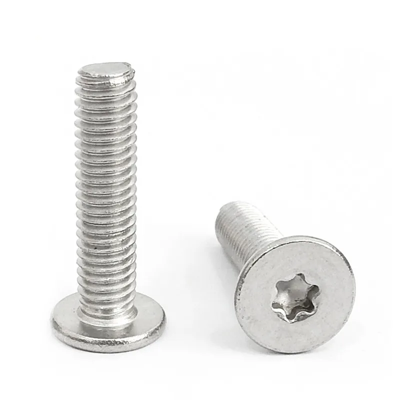 

M1.6 M2 M2.5 M3 M4 M5 M6 Stainless Steel Thin Flat Head Wafer Torx Screw SS304