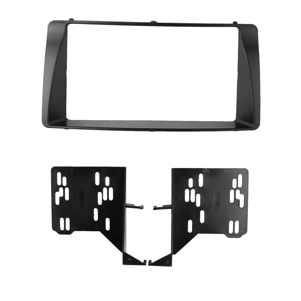 Double Din Radio Fascia With Brackets for TOYOTA Corolla GPS CD Stereo Panel Dash Mount Installation Trim Kit Frame Facia Bezel