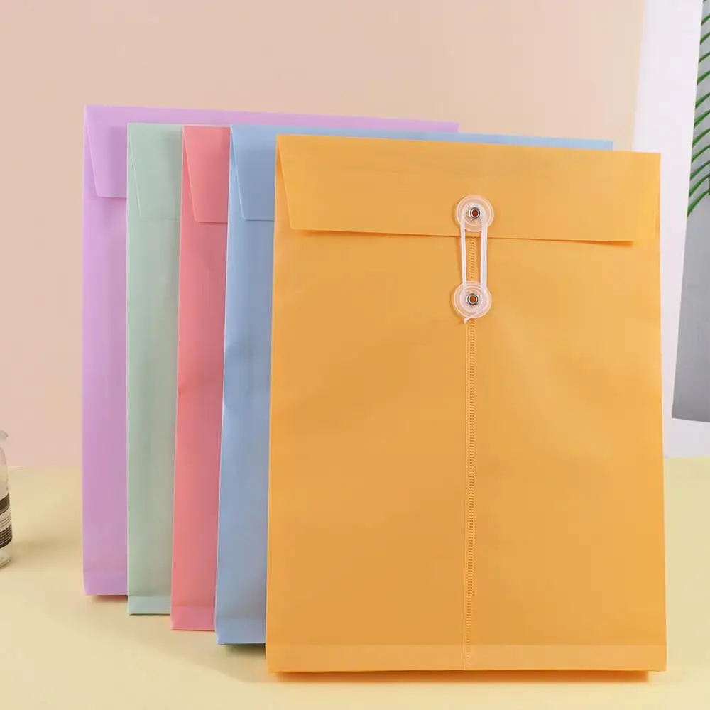 Document Organiser A4 PP File Folder Paper Organizer Large Envelopes A4 File Organizer Archive Folder Waterproof Storage Bag