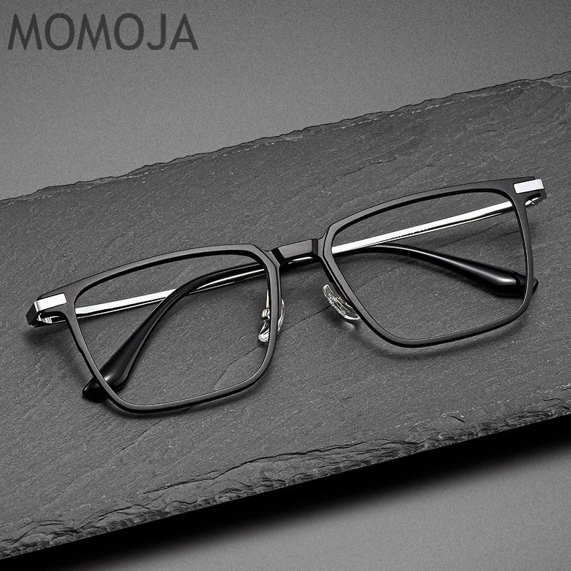 

MOMOJA Aluminum Magnesium Titanium Eyeglass Frame Business Box Men's Eyeglass Frame New 2024 Optical Prescription Glasses 93006