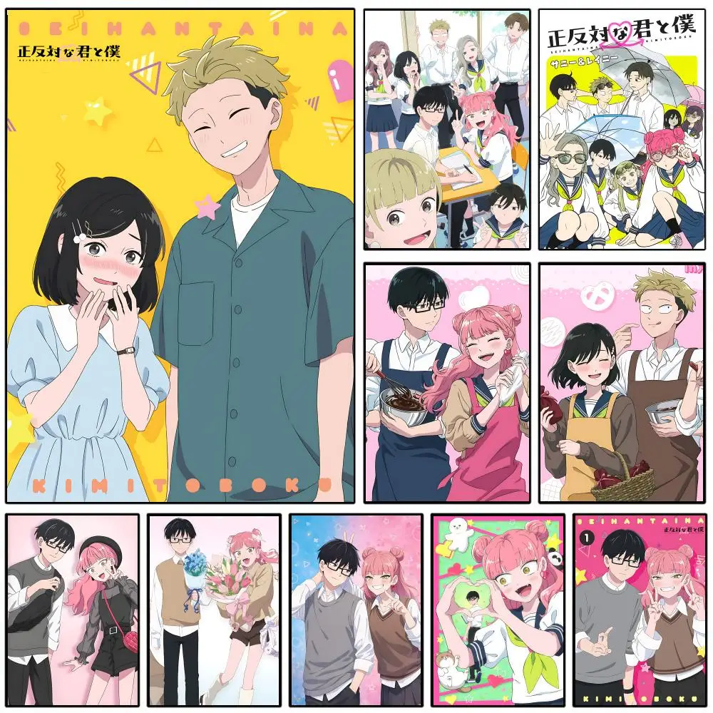 You & I A-Are P-Polar O-Opposites Poster Wall Poster Self-adhesive Waterproof For Cartoon room & wall Decor & Manga retail Store
