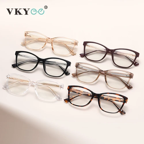 Imagen 2 del producto VICKY, nuevos modelos simples de moda, diseño de ojo de gato, gafas de lectura antiluz azul para mujer, se pueden personalizar con prescripción 27022