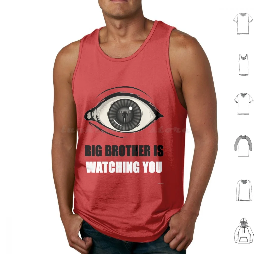 Is Watching You Tank Tops Vest Sleeveless 1984 Orwell Swag Cool Amazing Android Ios 2016 Joker Book Romance New Tv Series