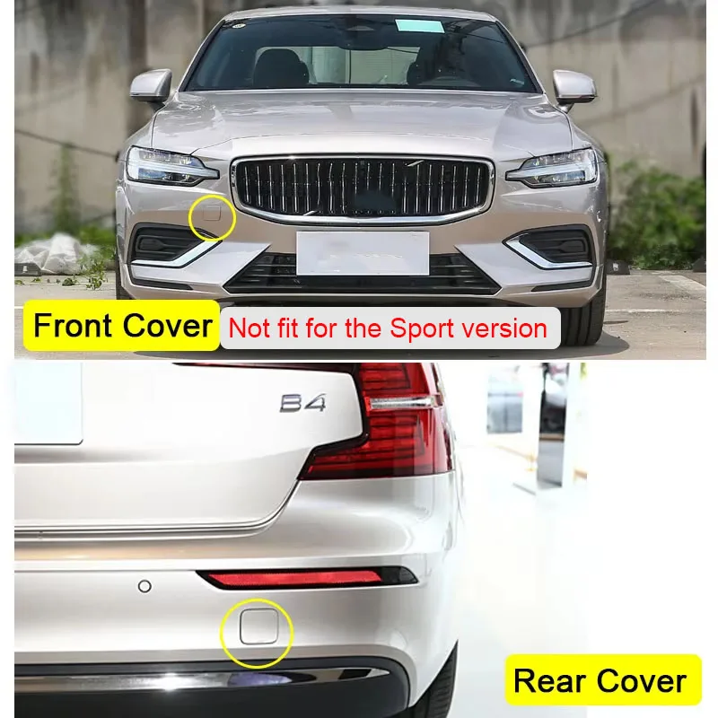 Voor Achter Bumper Trekhaak Cover Trailer Cap Voor Volvo S60 V60 2020 2021 2022 2023 Auto Accessoires