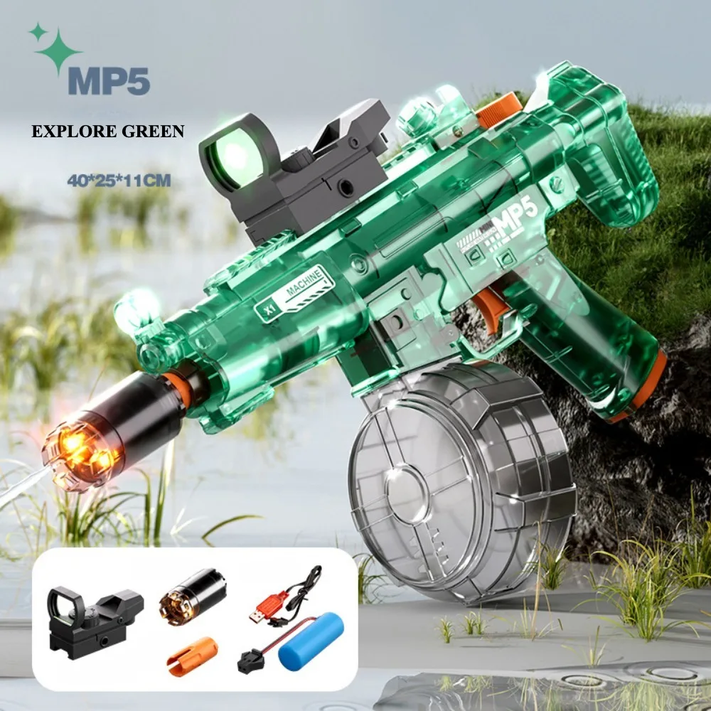 

M416/AK47/MP5 электрический водяной пистолет, игрушки, большая емкость, полностью автоматическая стрельба, летняя уличная водная битва для детей, подарки