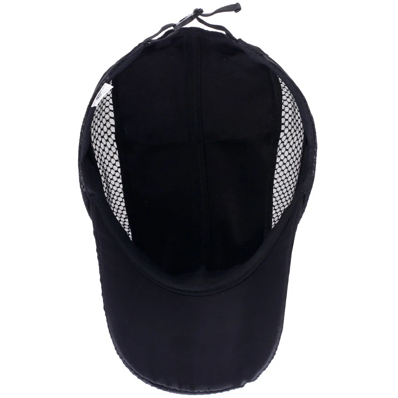 Quick Dry Baseball Cap Outdoor Sports Mesh Breathable Hat For Men Portable Hiking Fishing Sunbonnet Golf Adjustable Cap