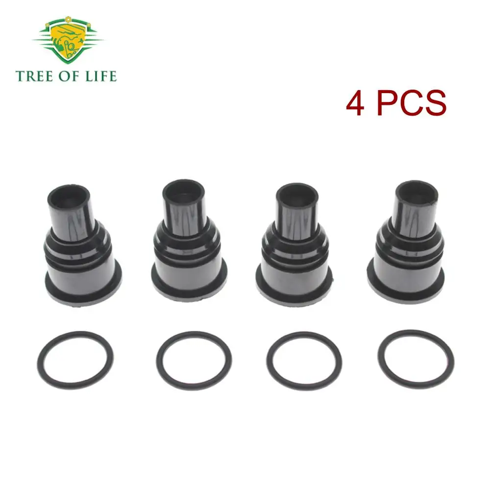 

4X Fuel Injector Spacer Cup with O-ring For Toyota 4Runner 2.7L 2TR-FE 2010-2012 Land Cruiser PRADO TRJ120 TRJ150 90561-10020