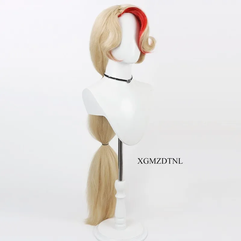 Charlie Momningstar Cosplay Wig 100cm Heat Resistant Synthetic Hair Hazbin Anime Hotel Halloween Role Play Carnival Party Props