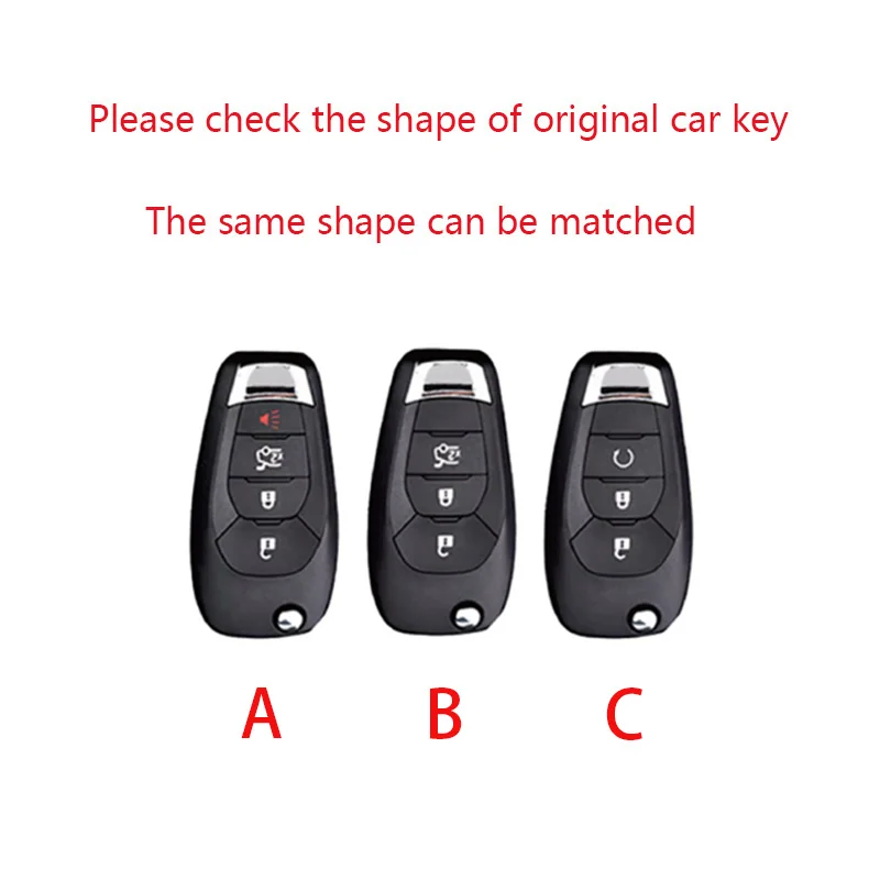 Suitable Zinc Alloy Car Key Case Cover Shell For Chevrolet Aveo Cruze 2014 2015 2016 2017 2018 2019 2020 Keychain Accessories view 2