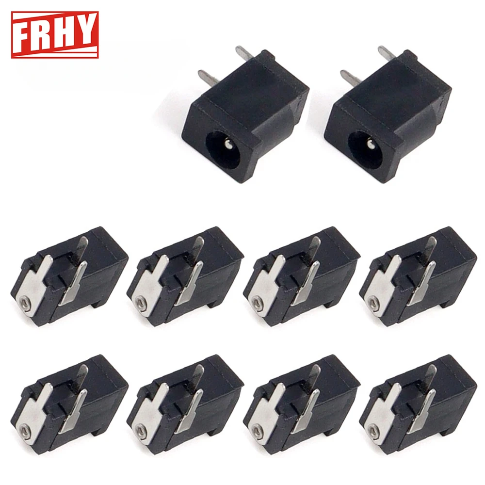 10PCS 3 Pin PCB Mount DC-002 DC Power Jack, 3.5x1.1mm Female Socket, High Quality Connector Ideal for DIY & Electronics Projects