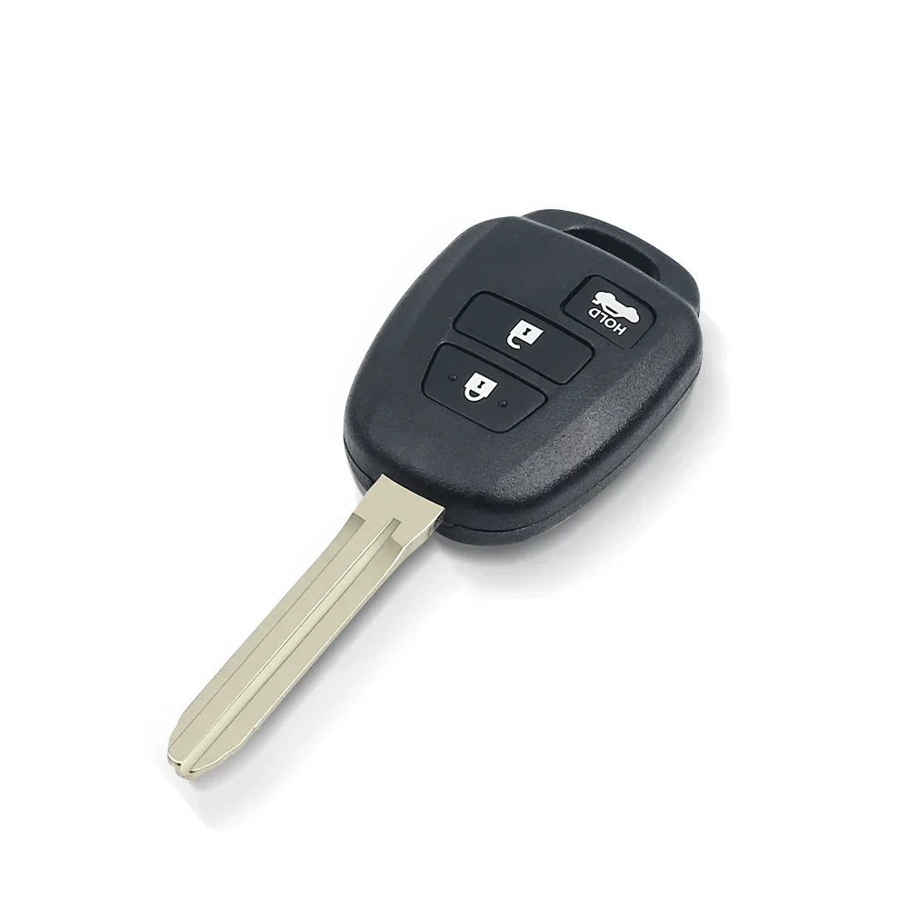 KEYYOU 1PCS New Car Key Shell TOY43 for Toyota RAV4 Highlander Sequoia Tundra Tacoma Fob 3 4 Buttons Key Case