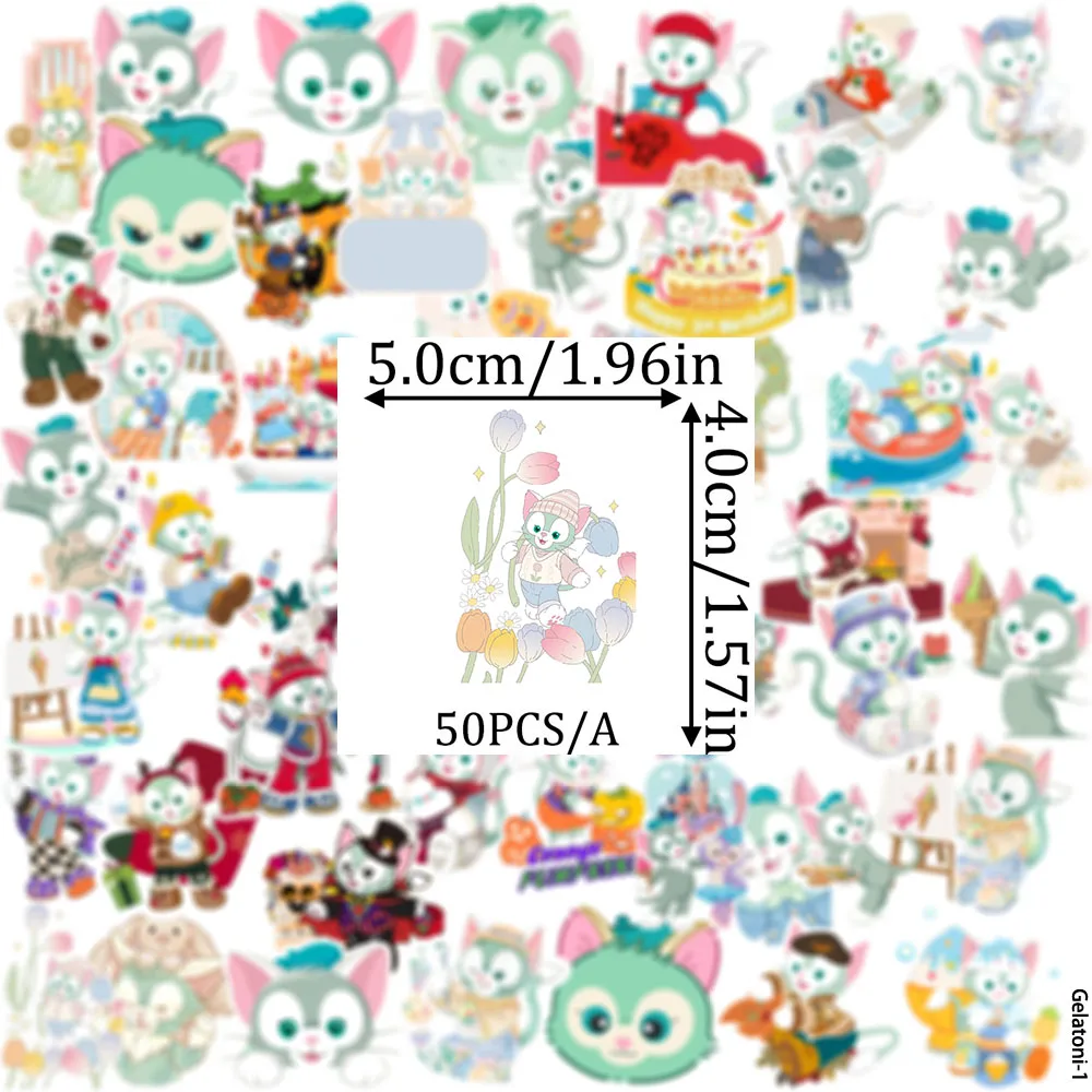 55 قطعة دمية جيلاتوني الكرتون الطرفية ملصقات الهاتف المحمول كتيب الثلاجة دفتر ملصقات الزخرفية ملصقات