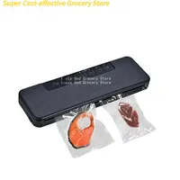 Automatic Food Vacuum Sealer Wet or Dry Food Saver Packing Machine with 10pcs free bags for Sous Vide White/Black W230