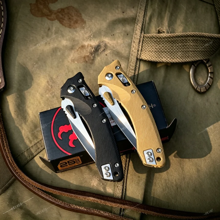 MSI Portable Foldable Knife 8Cr13Mov Steel Treatment Outdoor Camping EDC Fishing Knife Exploration and Cutting Tool Gift for Men