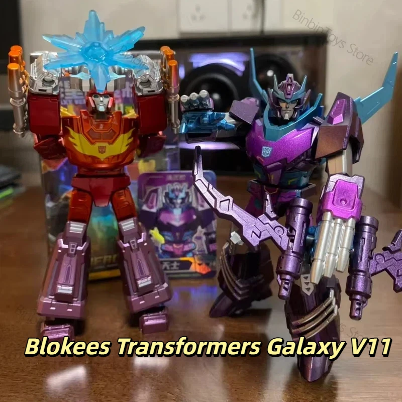 Blokees Transformers Blocs de Construction Version Galaxie 11 Boîte Surprise Rodimus Prime Figurine d'Action Assemblée Modèle de Collection Jouet