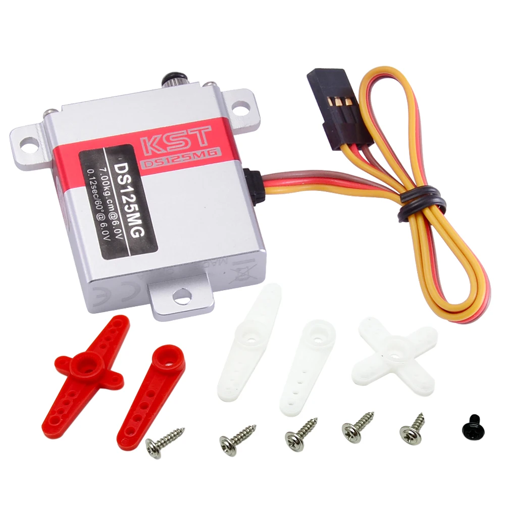 KST DS125MG 4.8-6V 7kg High Torque Metal Gear Digital Servo Core Motor For Fixed-wing Glider Airplane RC Model