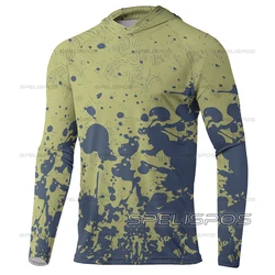 Hoodies Fishing Shirts UPF 50+ Summer Breathable Riding Kit Run Tops Wear Quik Dry Outdoor Sports Hooded Sun Protection T-shirt