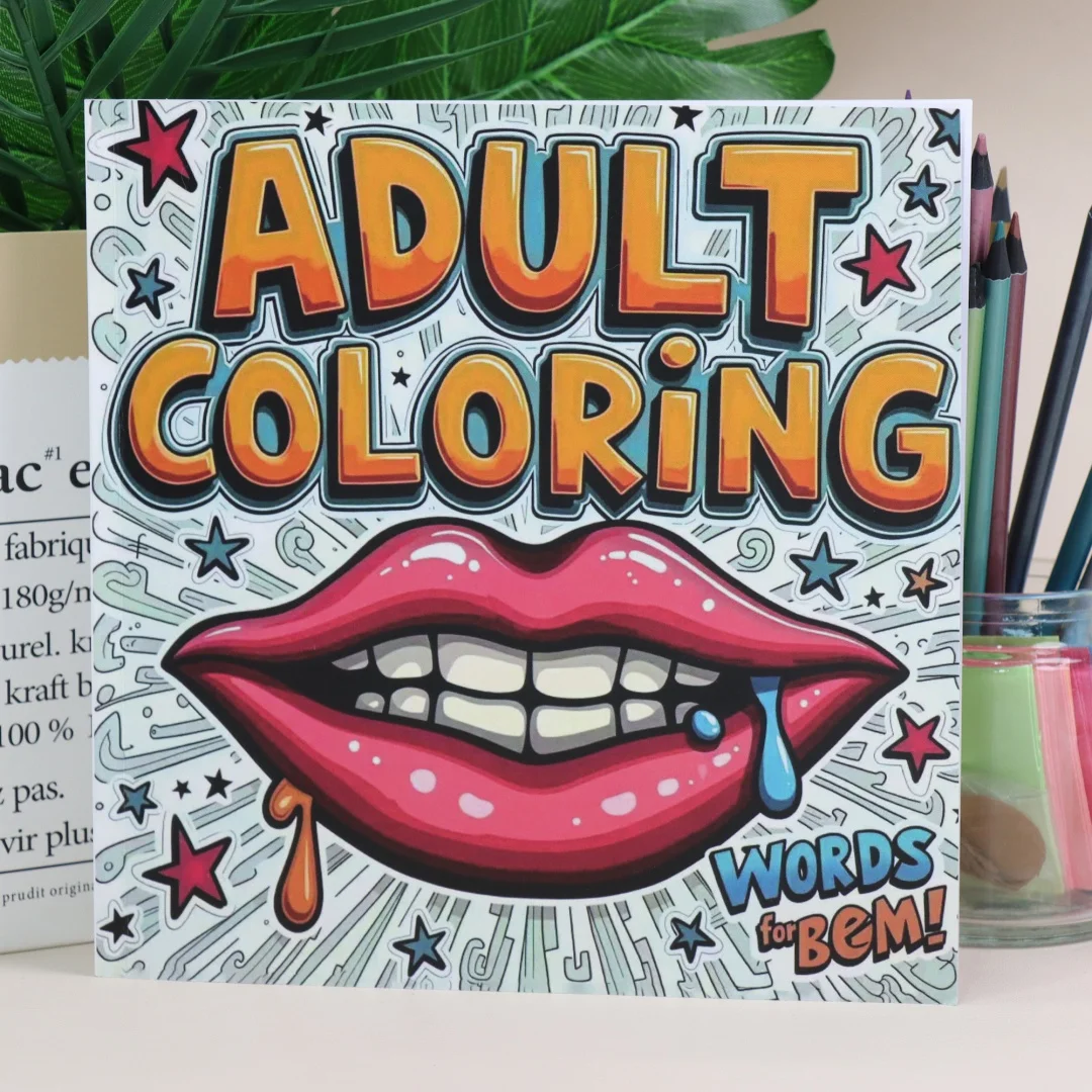 Libro para Colorear con Mandala de 24 Páginas, Diseño Divertido de Graffiti, Regalo Relajante para Cumpleaños y Reuniones Familiares